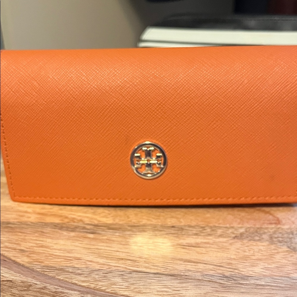 Tory Burch Vibrant Orange Clutch